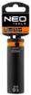 Long impact socket 1/2", 16 mm, Cr-Mo