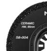 HM semicircular disc for ceramics, 85 mm