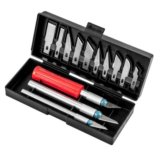 Precision knife, 16 pcs set