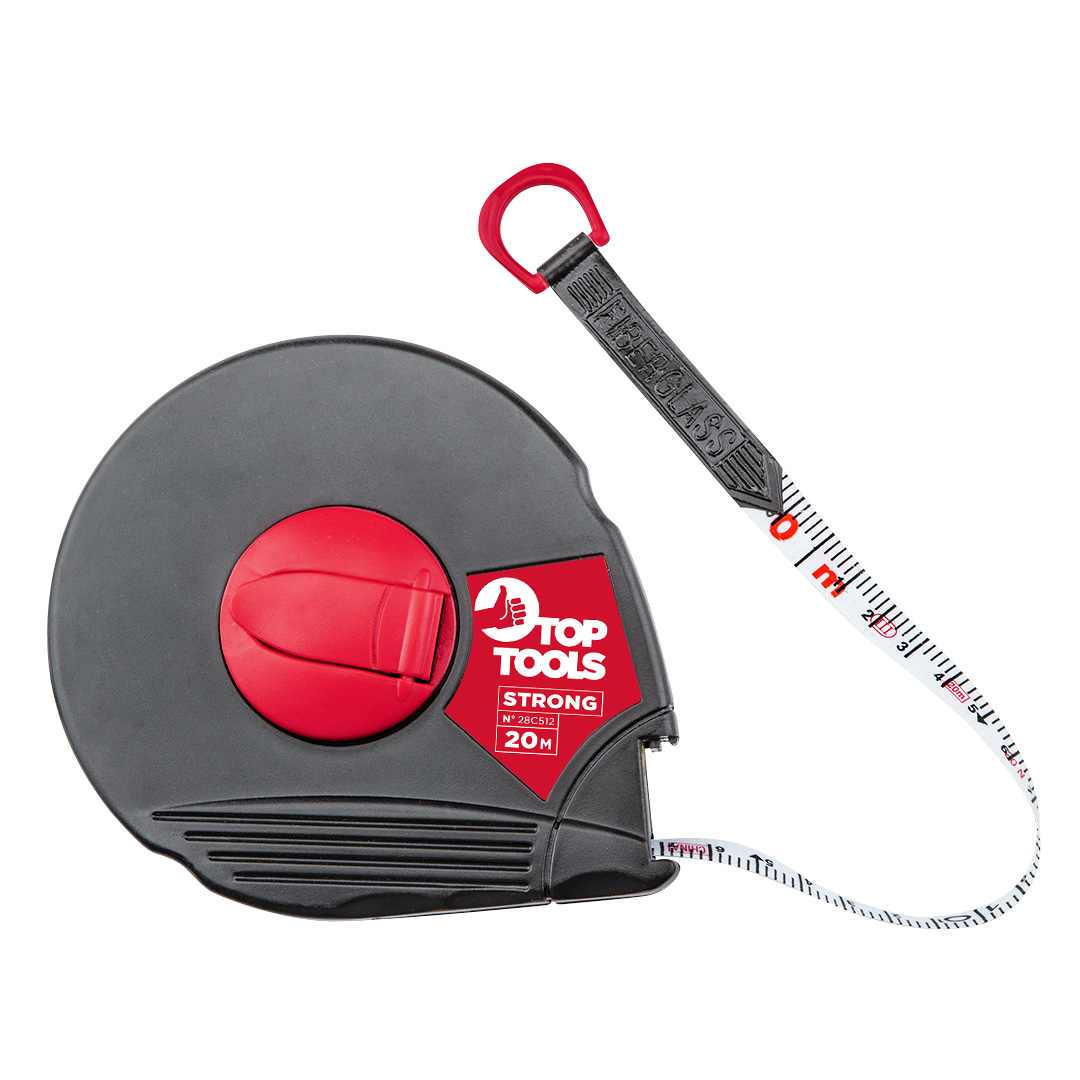 Measuring tape, fiberglass, 20 m