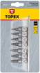 Torx bits on socket 35 mm, set 7 pcs
