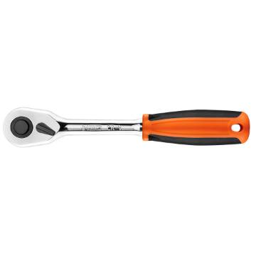 Ratchet handle 1/2'', 45 teeth, straight, 250 mm