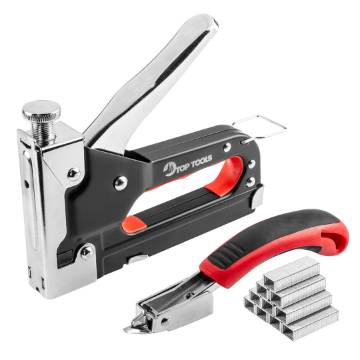 Staple gun 6-14 mm, J staples, staple extractor