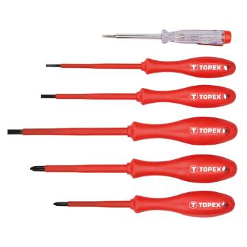Screwdriver 1000V set 5 pcs + voltage tester 125-250V