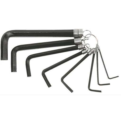 Hex keys 2-10 mm, set 8 pcs