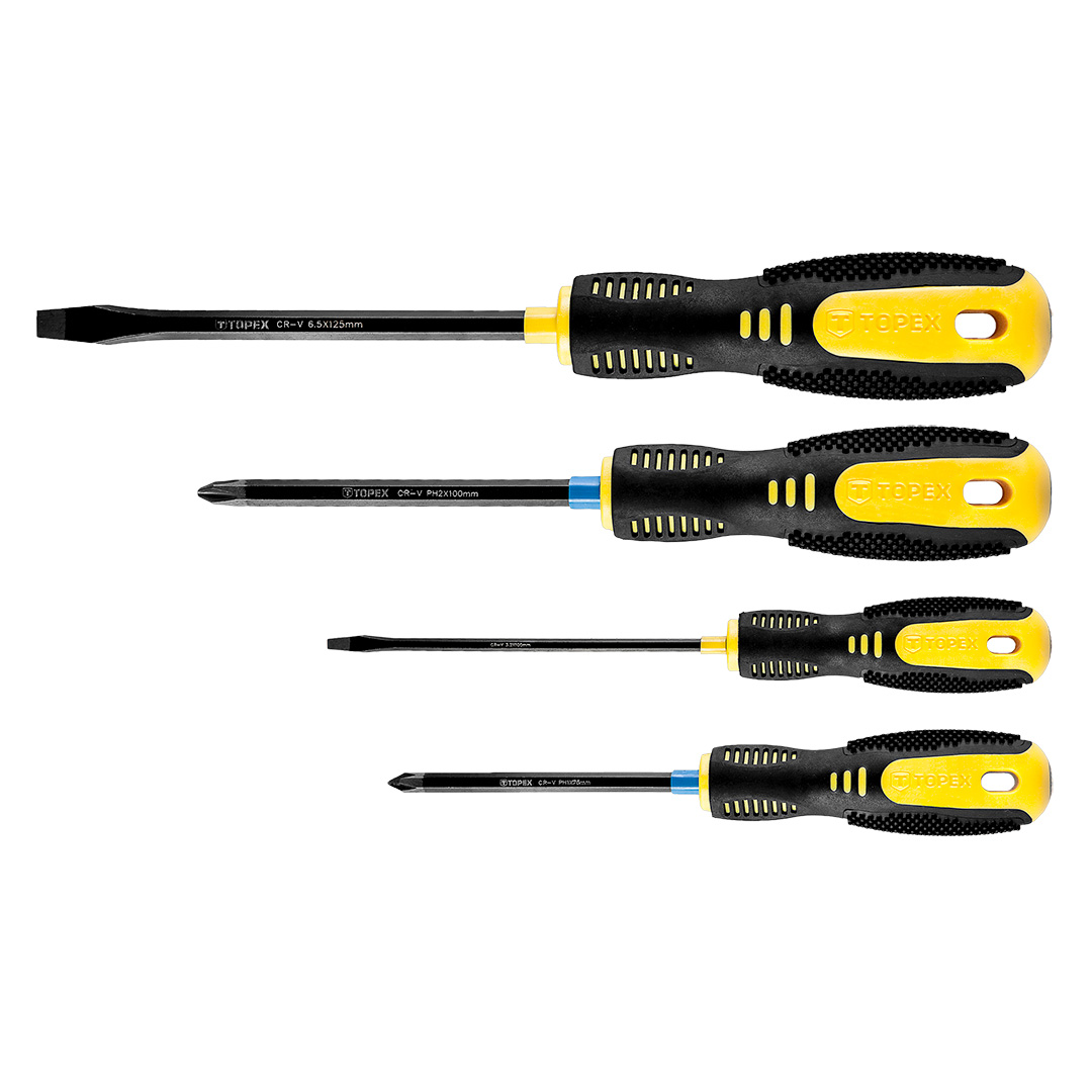 Screwdriver, set 4 pcs