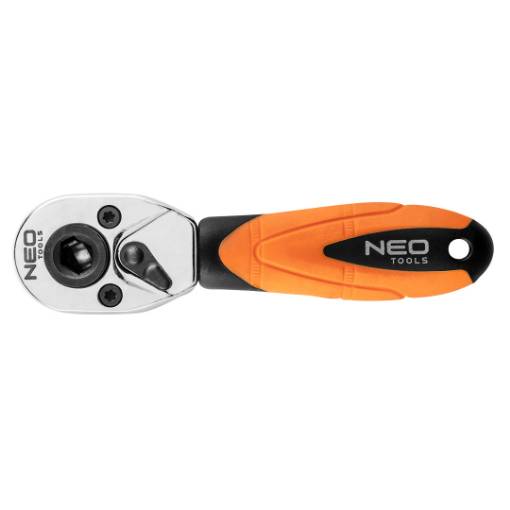 Ratchet handle for bits and sockets 1/4", 105 mm
