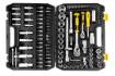 Socket spanners 1/2", 1/4", set of 110 pieces.