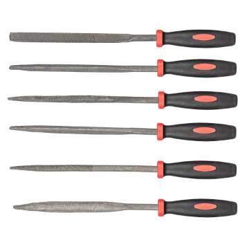 Metal needle files, set 6 pcs