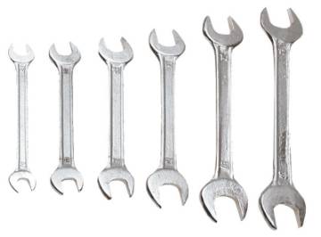 Flat double sided  wrenches 6-32 mm, set 12 pcs