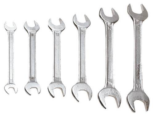 Flat double sided  wrenches 6-32 mm, set 12 pcs