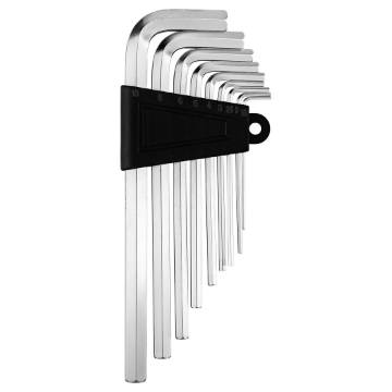 Hex keys 1.5-10 mm, set 9 pcs, long