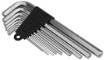 Hex keys 1.5-10 mm, set 9 pcs, long
