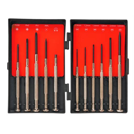 Precision screwdriver, set 11 pcs