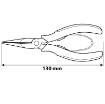 Flat nose pliers 130mm