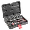 Socket set 1/4", 15 pcs.