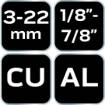 Torulõikur Mini 1/8-7/8" (3-22mm) Cu, Al.