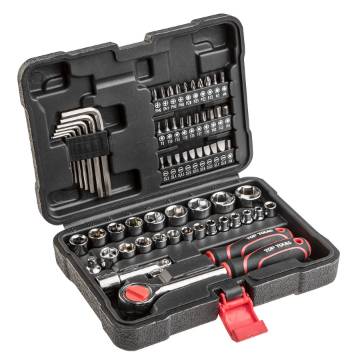 Set of socket spanners 1/4", 3/8", 63 pcs