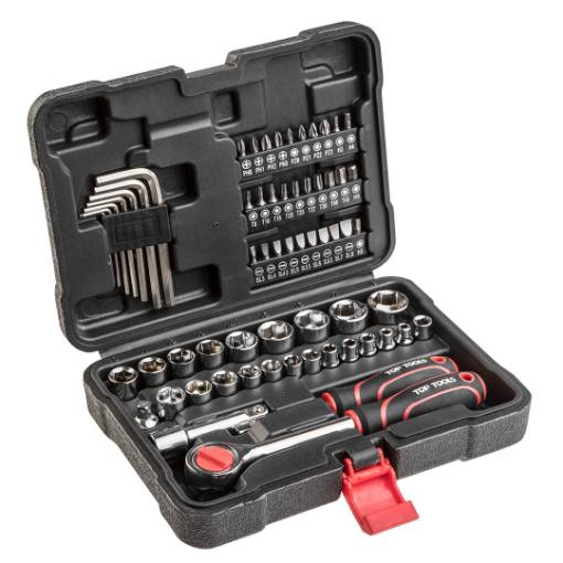 Set of socket spanners 1/4", 3/8", 63 pcs