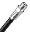 Lubricator hose with 4-jaw nozzle