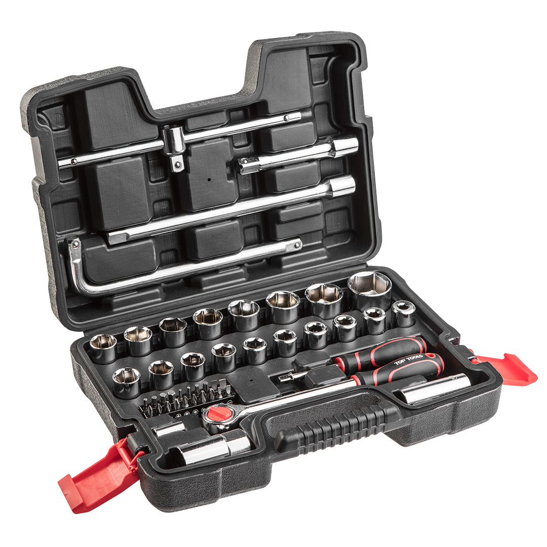 Socket wrenches 1/4", 1/2", set 47 pcs