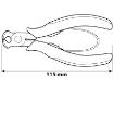 End cutting pliers 115mm
