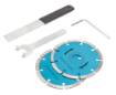 Wall chisel 1320W, 9000 r.p.m., discs 125mm cutting depth 8-30mm, cutting width 8-26mm in BMC