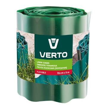 Lawn edging 15 cm x 9 m, green