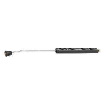 Curved lance  with adjustable spray head
