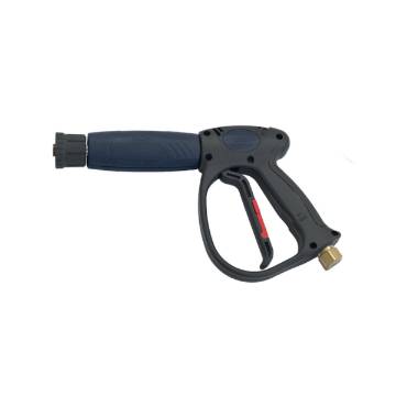 Manual spray gun with pressure regulation