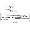 Pipe wrench type 90, 1,5"