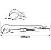 Pipe wrench type S, 1"