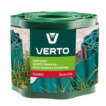 Lawn edging 10 cm x 9 m, green