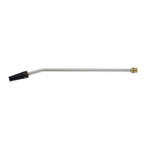 Curved lance  with adjustable nozzle
