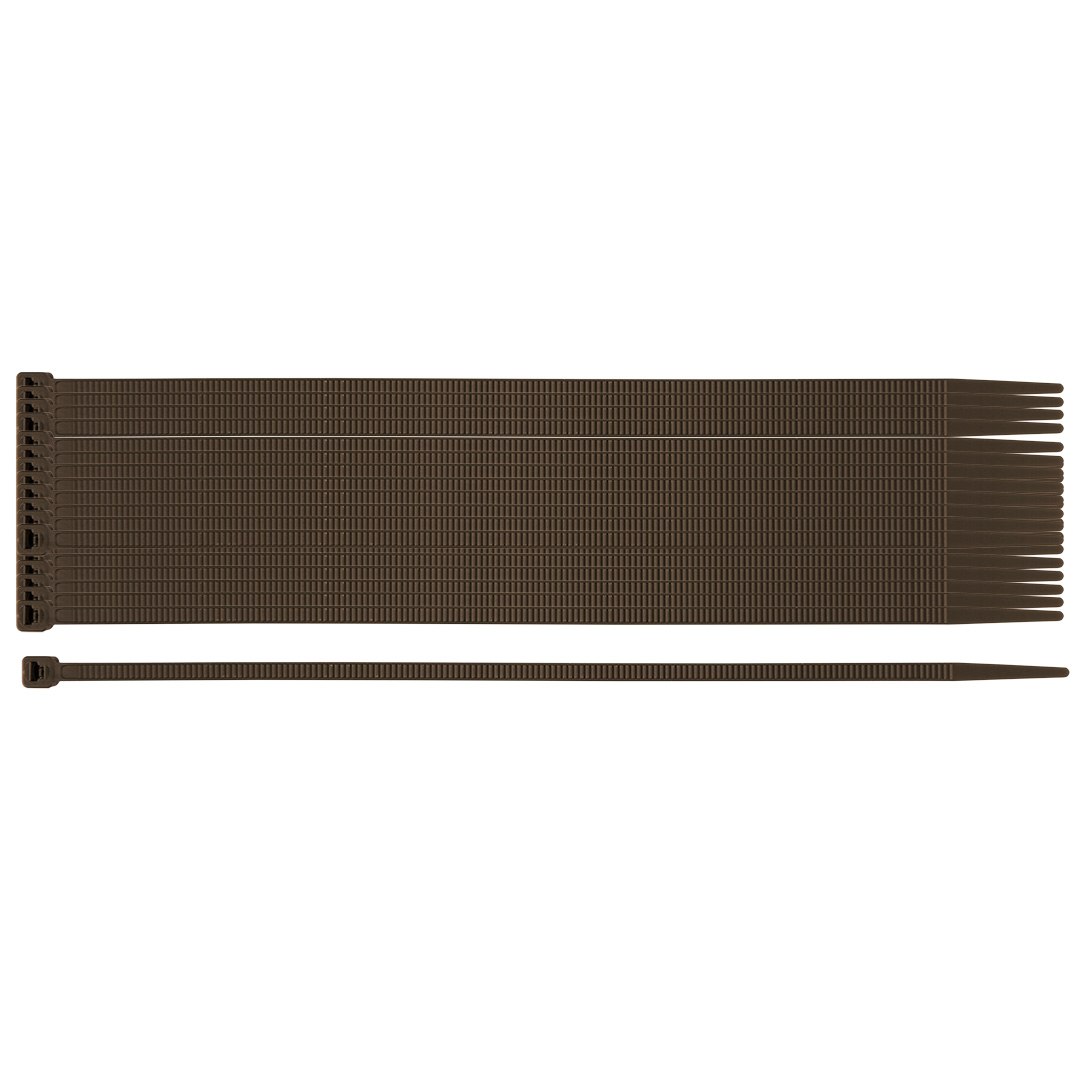 Garden cable ties 3.6 x 200 mm, 50 pcs, brown