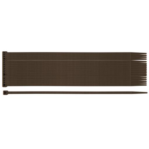 Garden cable ties 3.6 x 200 mm, 50 pcs, brown