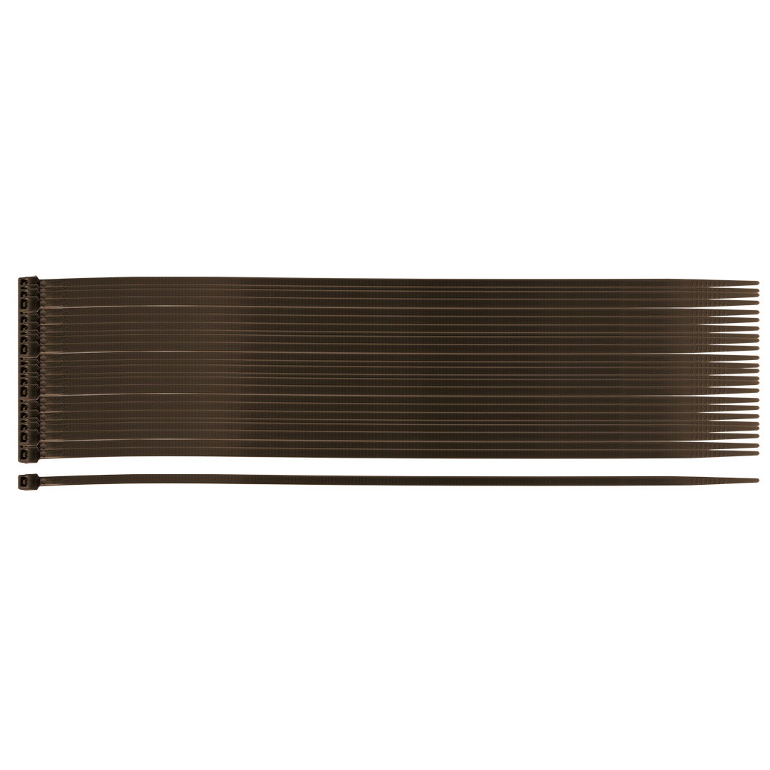 Garden cable ties 2.5 x 200 mm, 50 pcs, brown
