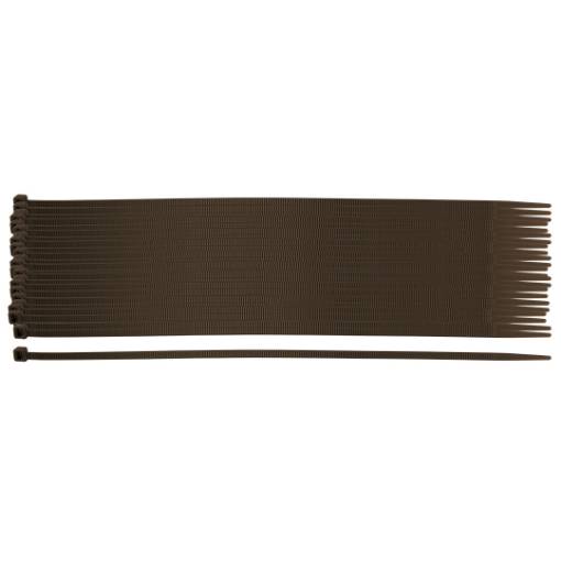 Garden cable ties 4.8 x 300 mm, 50 pcs, brown