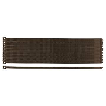Garden cable ties 7.6 x 380 mm, 50 pcs, brown