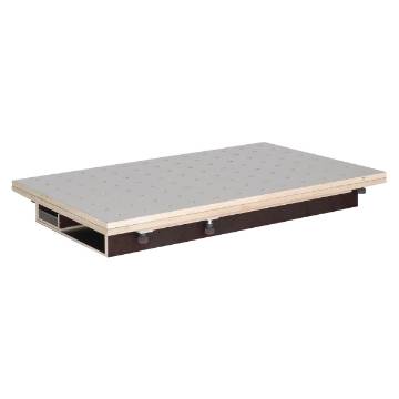 Table top  120x80/160x120 cm, HPL perforated grid plate Ø20 mm, with drawer