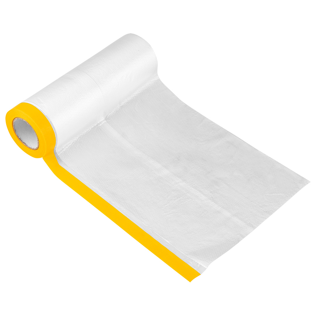 Painting foil 2.7 m x 15 m with 1.5 cm wide tape