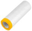 Painting foil 1.5 m x 15 m with 1.5 cm wide tape