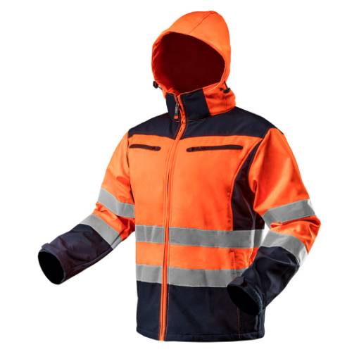 Tööjope SOFTSHELL kõrgnähtavusega, oranž