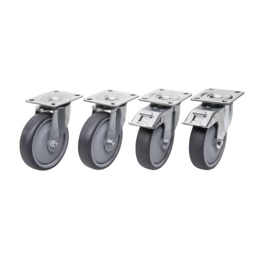 Swivel castors retrofit kit