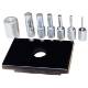 6-piece printing mandrel set with perforated plate  WPP 20