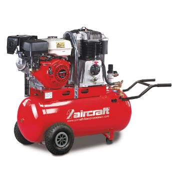 Mobile piston compressor with petrol engine AIRBAU 652/100 B PRO