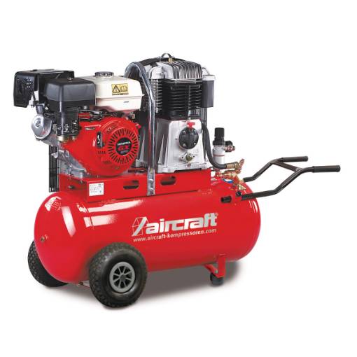 Mobile piston compressor with petrol engine AIRBAU 652/100 B PRO