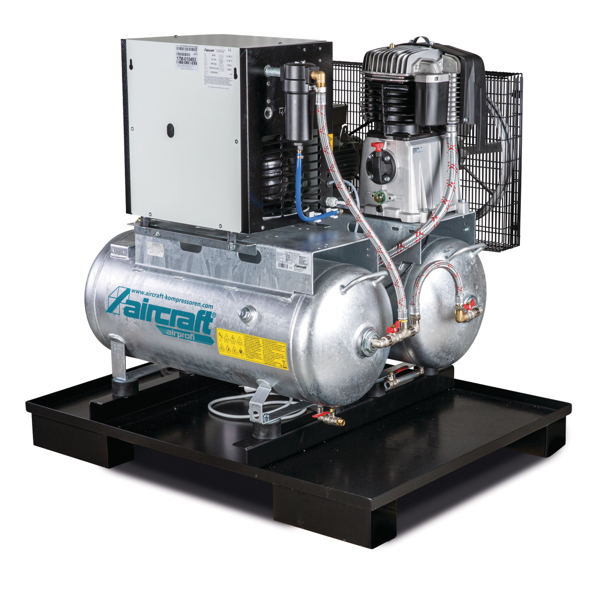 Stationary piston compressor AIRPROFI DUO 703 / 2x75 / 13K