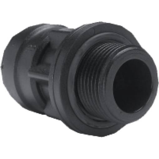 Straight screw-in connector (POM)  32 mm OD / G1" OT