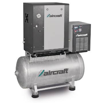 Screw compressor with ribbed belt drive on container with mounted refrigeration dryer A-MICRO SE 4.0-10-200 K